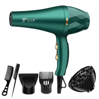 Máy xoáy tóc, Máy sấy tóc chuyên dụng, Máy Sấy Tóc 2 Chiều Deliya Công Suất Lớn 2200W Xanh Nhám, Không Ồn, Nhiệt Độ Ổn Định Không Hại Tóc, Dễ Dàng Tạo Kiểu [ TẶNG KÈM PHỤ KIỆN ]