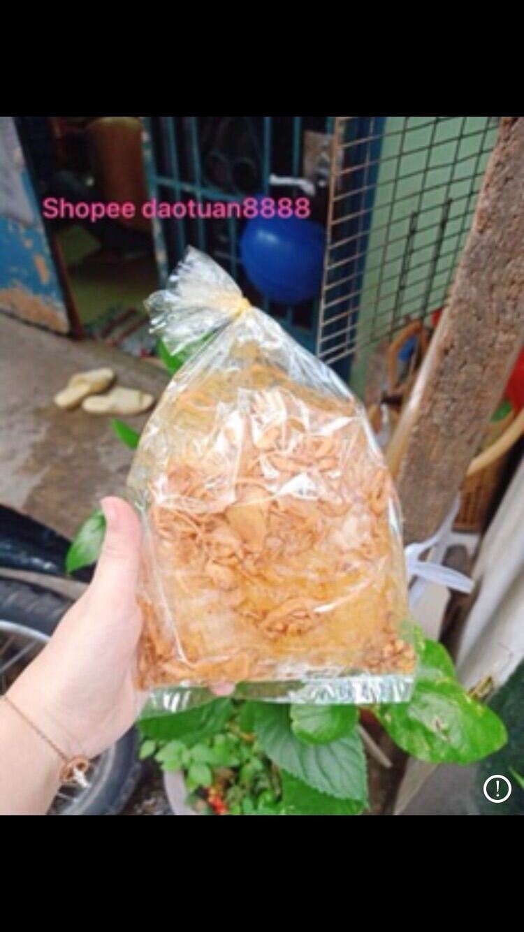Bánh tráng muối nhuyễn tỏi hành phi
