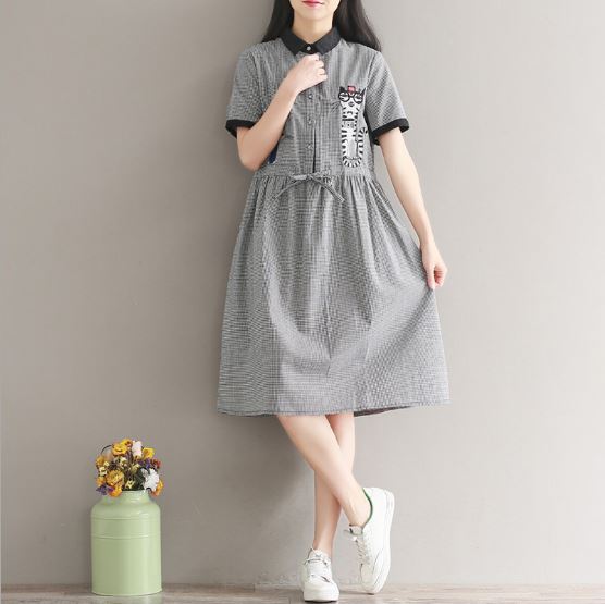 Váy, đầm bầu công sở ngắn tay azuno az299 dáng suông mặc hè rất mát