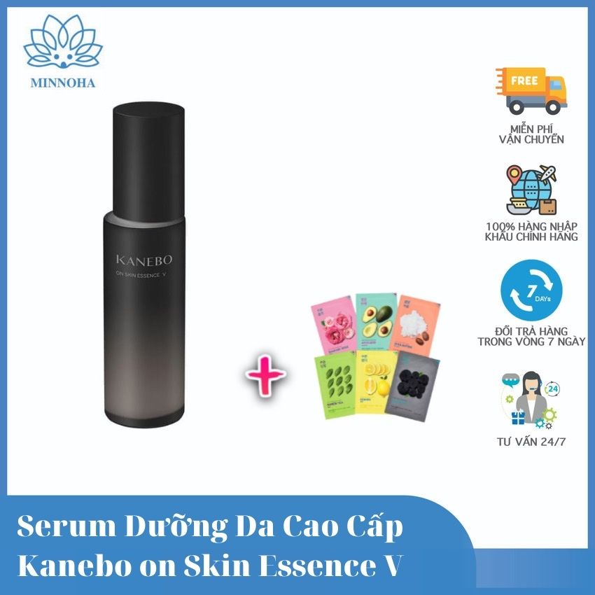 [Freeship+Quà 25k]Tinh chất dưỡng ẩm giúp da mềm mại, căng bóng mịn màng KANEBO ON SKIN ESSENCE V 100ml - HÀNG CHÍNH HÃNG- Minnoha Store