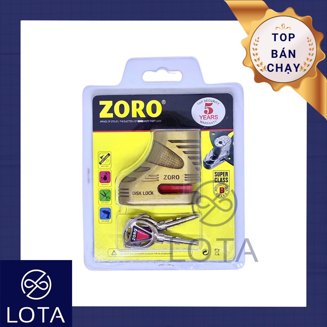 Khóa thắng đĩa xe máy chống trộm Zoro khóa phanh dĩa xe honda chống cắt thông minh ổ khóa bánh xe gắn máy phụ kiện chống trộm an ninh motorbike disk lock smart disc brake locker hàng loại tốt xịn cao cấp giá rẻ chất lượng