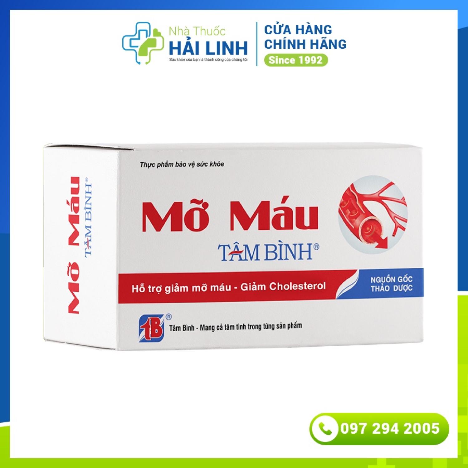 🔱 Mỡ máu Tâm Bình - Hỗ trợ giảm mỡ máu, giảm mỡ gan