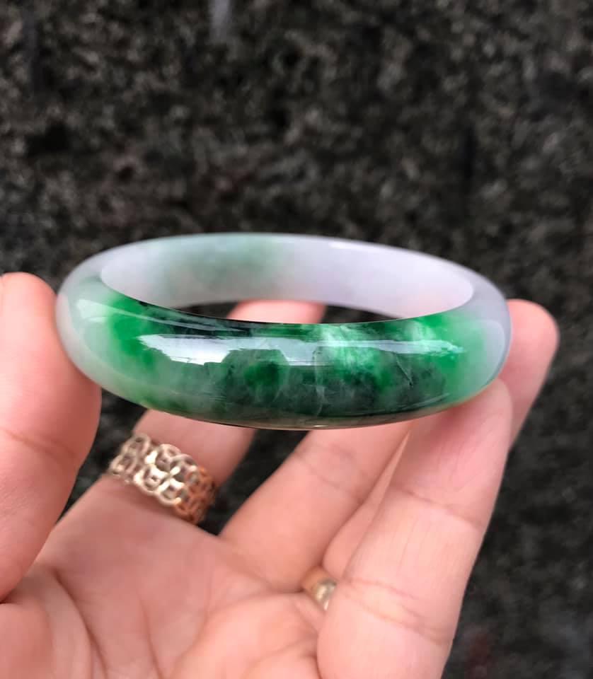 [HCM]VÒNG TAY BẢN LIỀN NGỌC CẨM THẠCH THIÊN NHIÊN [CÓ NI TỪ 55-62]