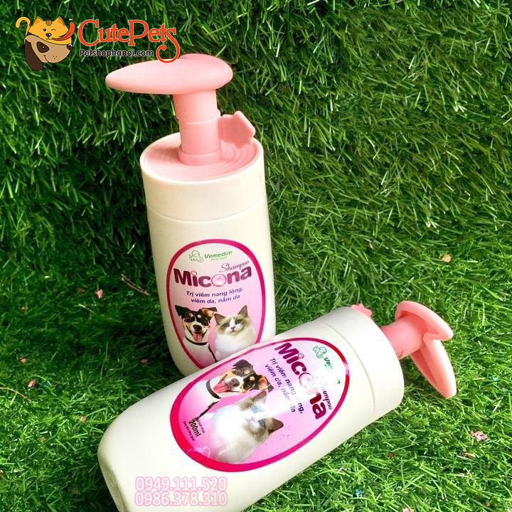 Sữa tắm chó mèo nấm MICONA SHAMPOO