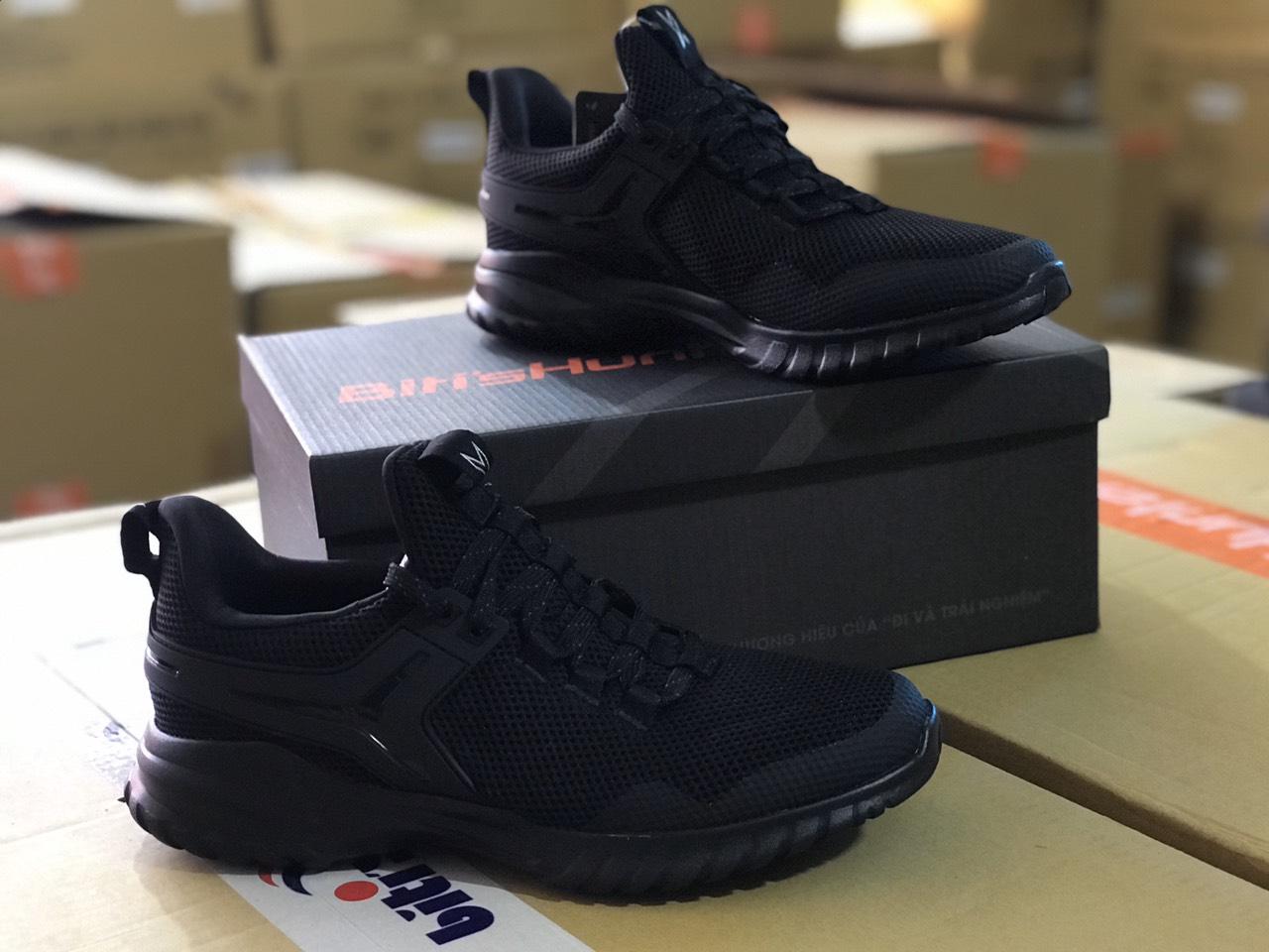 Giày sneaker nữ bitis hunter x 2k18 midnight black ii, đen, dsuh00500den
