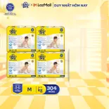 Combo 4 Tã dán UniDry Siêu khô thoáng gói Super Jumbo mới size M76/L68/XL62