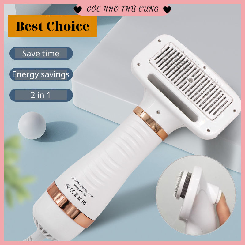 Máy sấy lông kiêm lược chải cho chó mèo