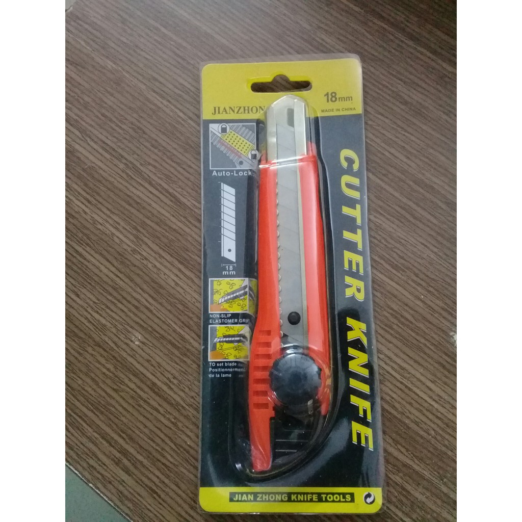 Dao rọc giấy dạng khóa Jianzhong Cutter Knife 18mm