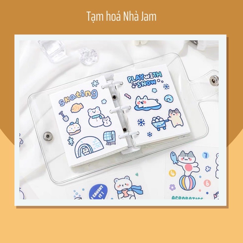 Set 10 Tờ Nhãn Dán Sticker Mohamm🍓SALE🍓 Trang Trí Dễ Thương Cho Sổ Tay