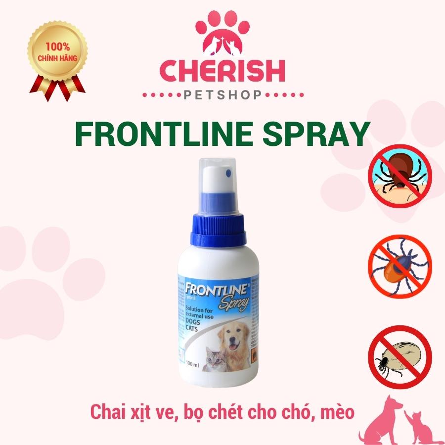 Frontline spray - phòng diệt ve rận bọ chét cho chó mèo 100ml