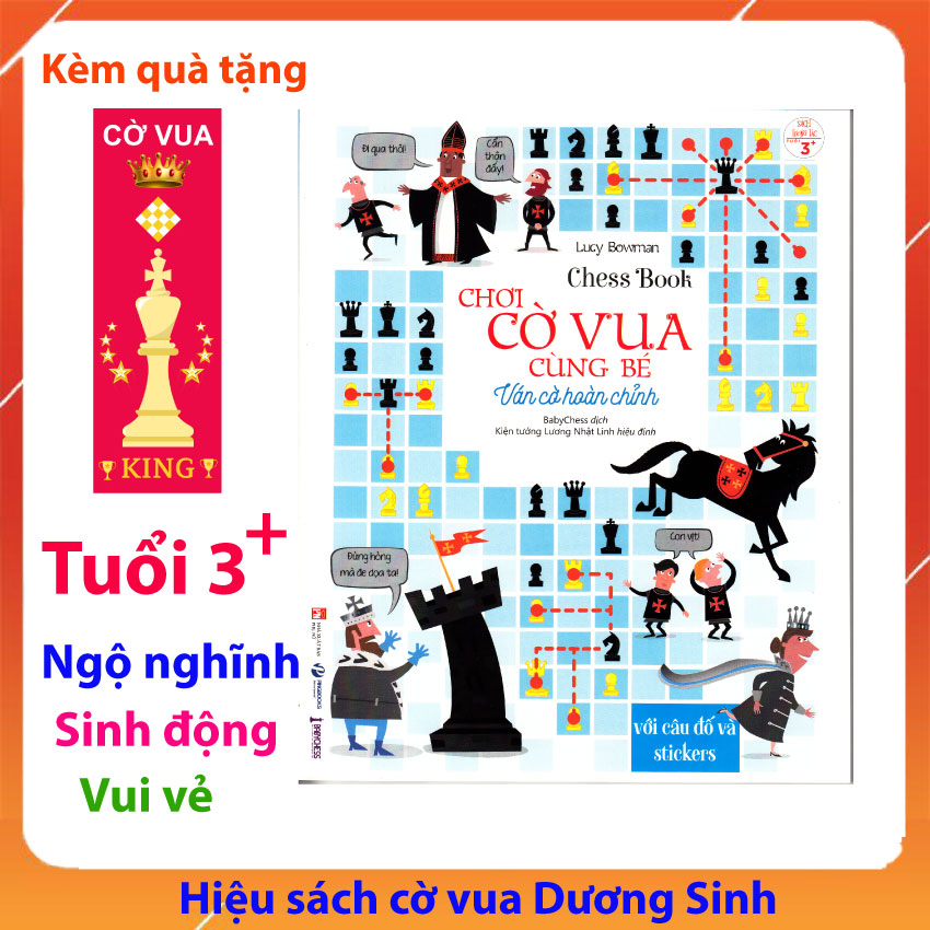Sách cờ vua - chơi cờ vua cùng bé – ván cờ hoàn chỉnh, quyển 2 - hiệu sách cờ vua dương sinh.