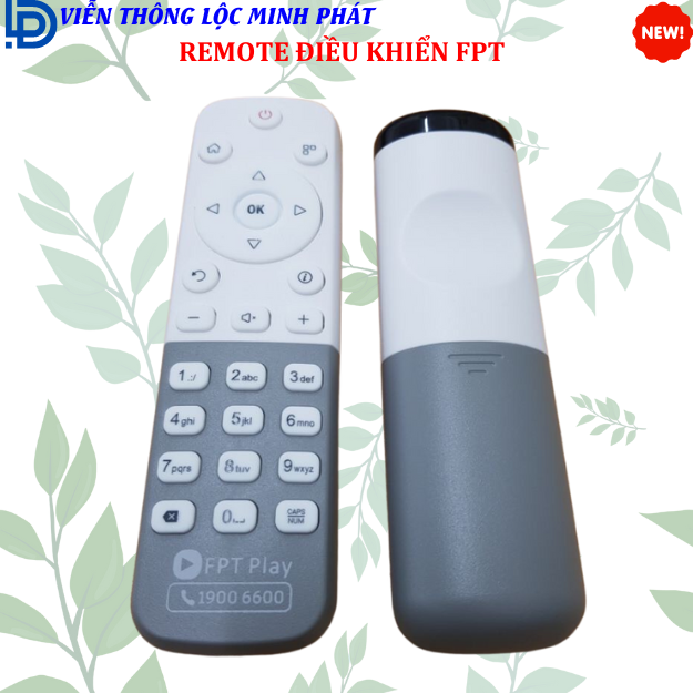 Remote điều khiển đầu thu TRUYỀN HÌNH FPT TV 4K FX6 Màu Trắng _Tặng kèm pin