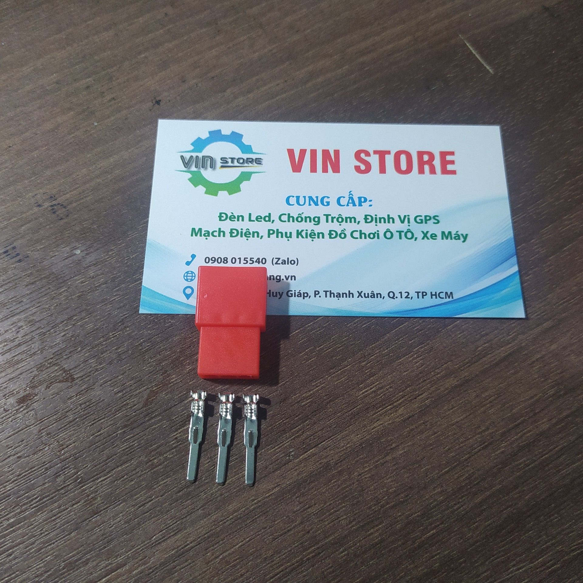 10 bộ jack + cos 3p 2.2mm đỏ cho xe máy