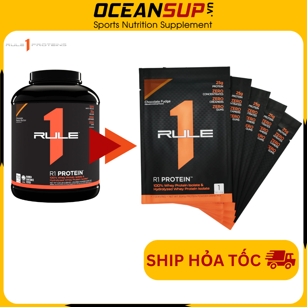Sample Rule1 Protein Gói Dùng 1 Lần Whey Rule 1 Proteins