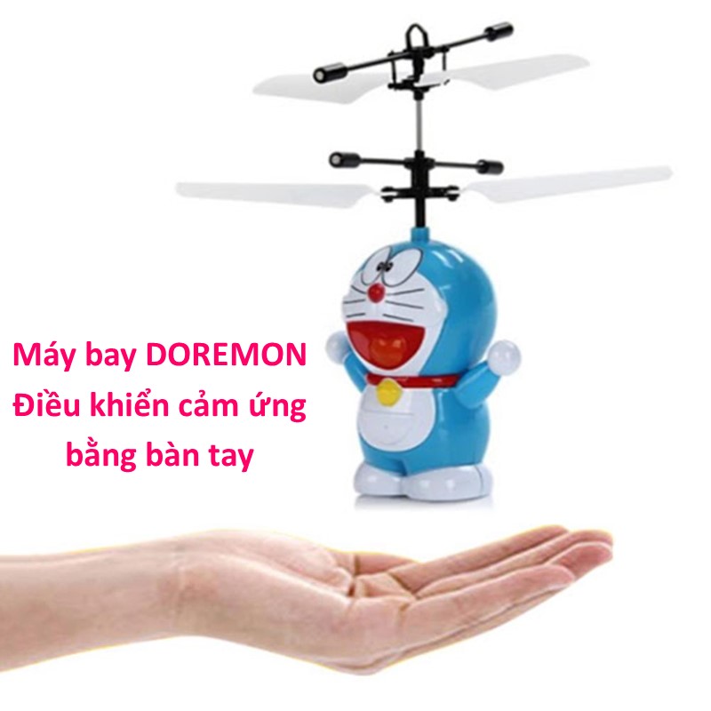 ( Đồ chơi trẻ em ) Máy Bay điều khiển cảm ứng bằng bàn tay siêu dễ thương hình ĐôRêMon , PiKaChu, Nàng Tiên