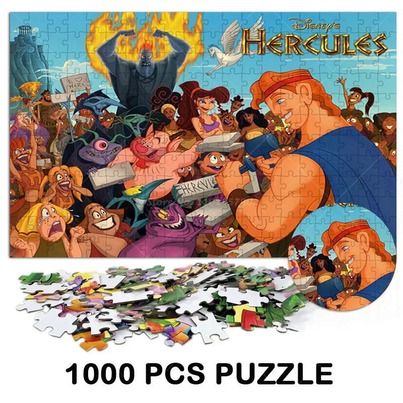 Movie Hercules Phẳng Câu Đố 1000Pcs Phim Hoạt Hình Chân Dung Ghép Hình Câu Đố Thư Giãn Giáo Dục Trò Chơi Trẻ Em Của Đồ Chơi Món Quà Giáng Sinh