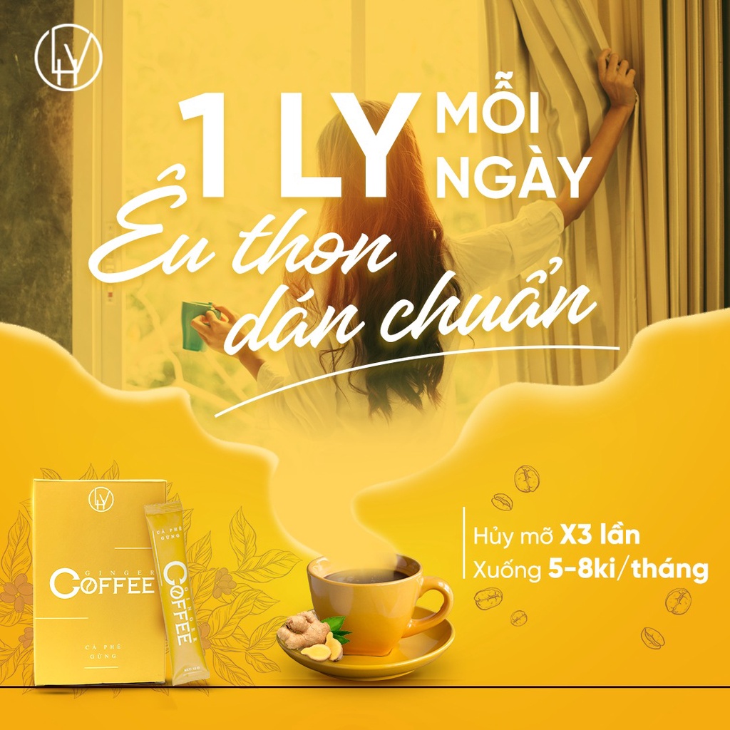 Cà phê gừng giảm cân - ginger coffee chính hãng