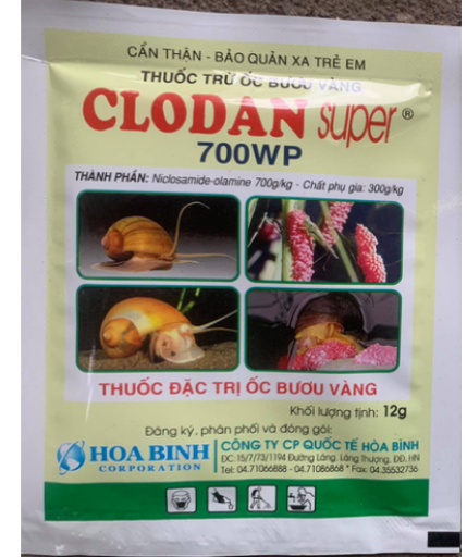 Bả diệt ốc sên bươu vàng dạng phun - Clodan super 700WP 12gram