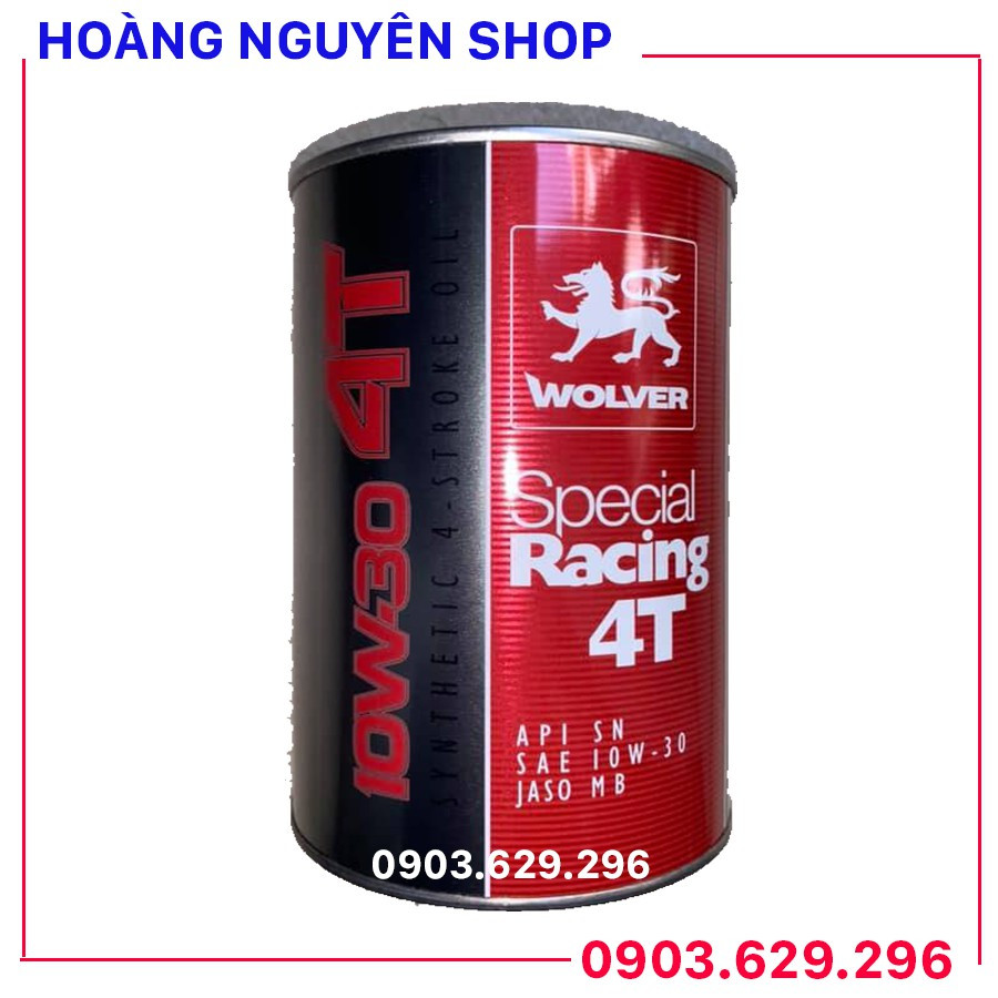 Dầu nhớt tay ga 0.8 lít WOLVER SPECIAL RACING 10W30 SN MB nhập khẩu sản xuất Đức