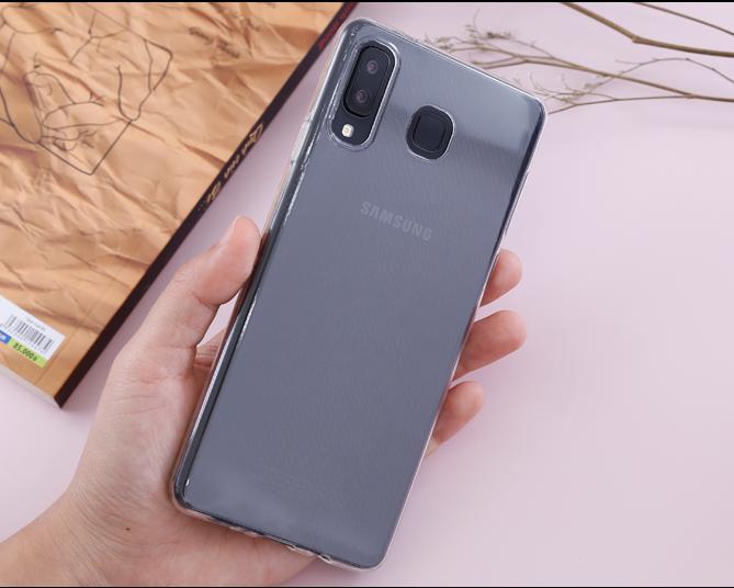 Ốp silicon đẹp cho Samsung Galaxy A8 Star dẻo trong suốt