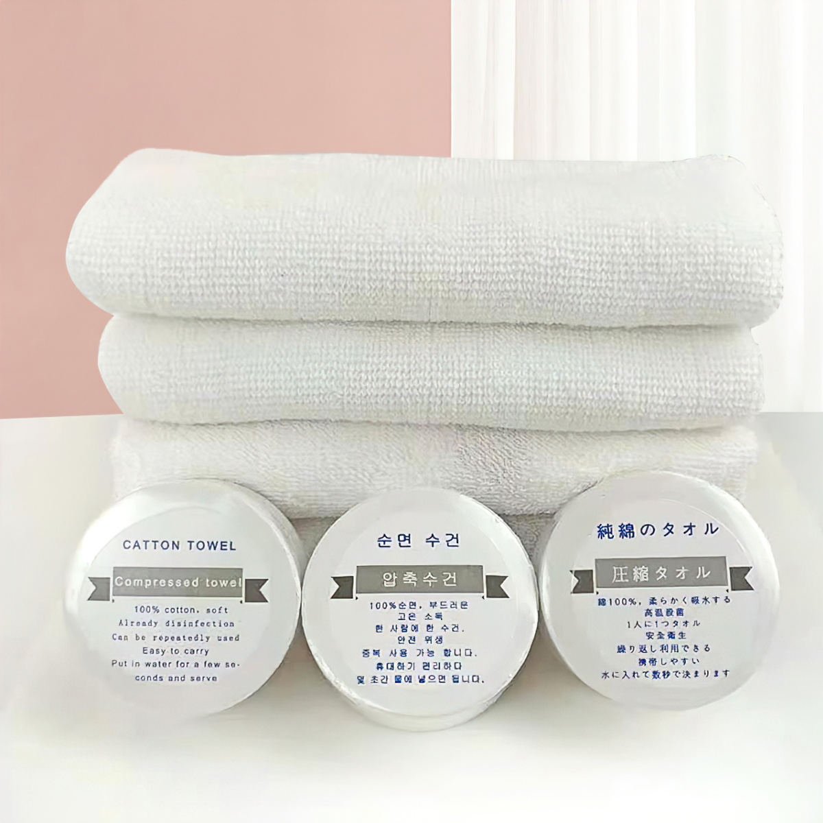 Khăn nén dùng cho đi du lịch/ Spa, Chất liệu cotton nguyên chất, dùng một lần SHOPER