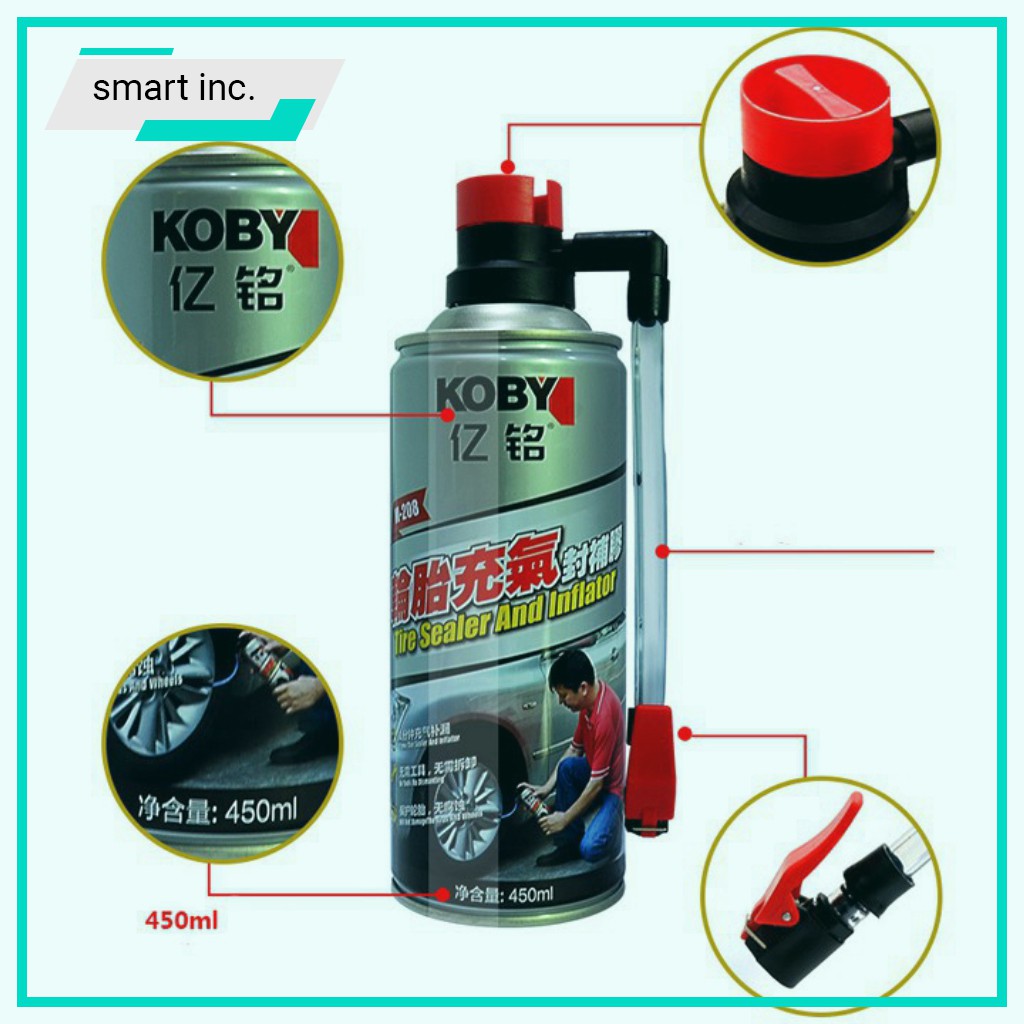 Chai Keo Tự Vá Lốp Xe Hơi Ô Tô Khẩn Cấp Bình Xịt Bơm Vá Vỏ Vết Đâm Hở Thủng Lủng Bánh Xe Đạp Xe Máy Đi Chơi Phượt 450Ml