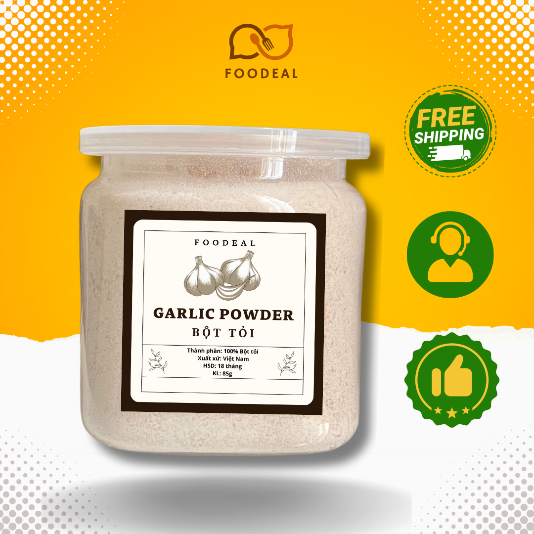 500g Bột tỏi nguyên chất - Garlic Powder siêu sạch healthy ướp thịt, cá, gà