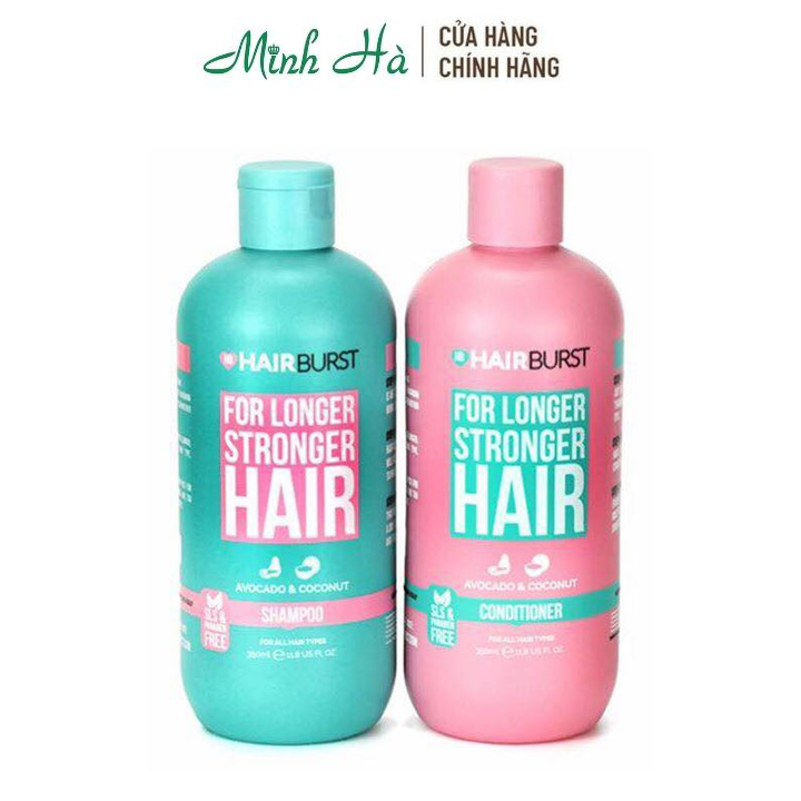 Bộ dầu gội Hairburst For Longer Stronger Hair 350ml x 2 chai