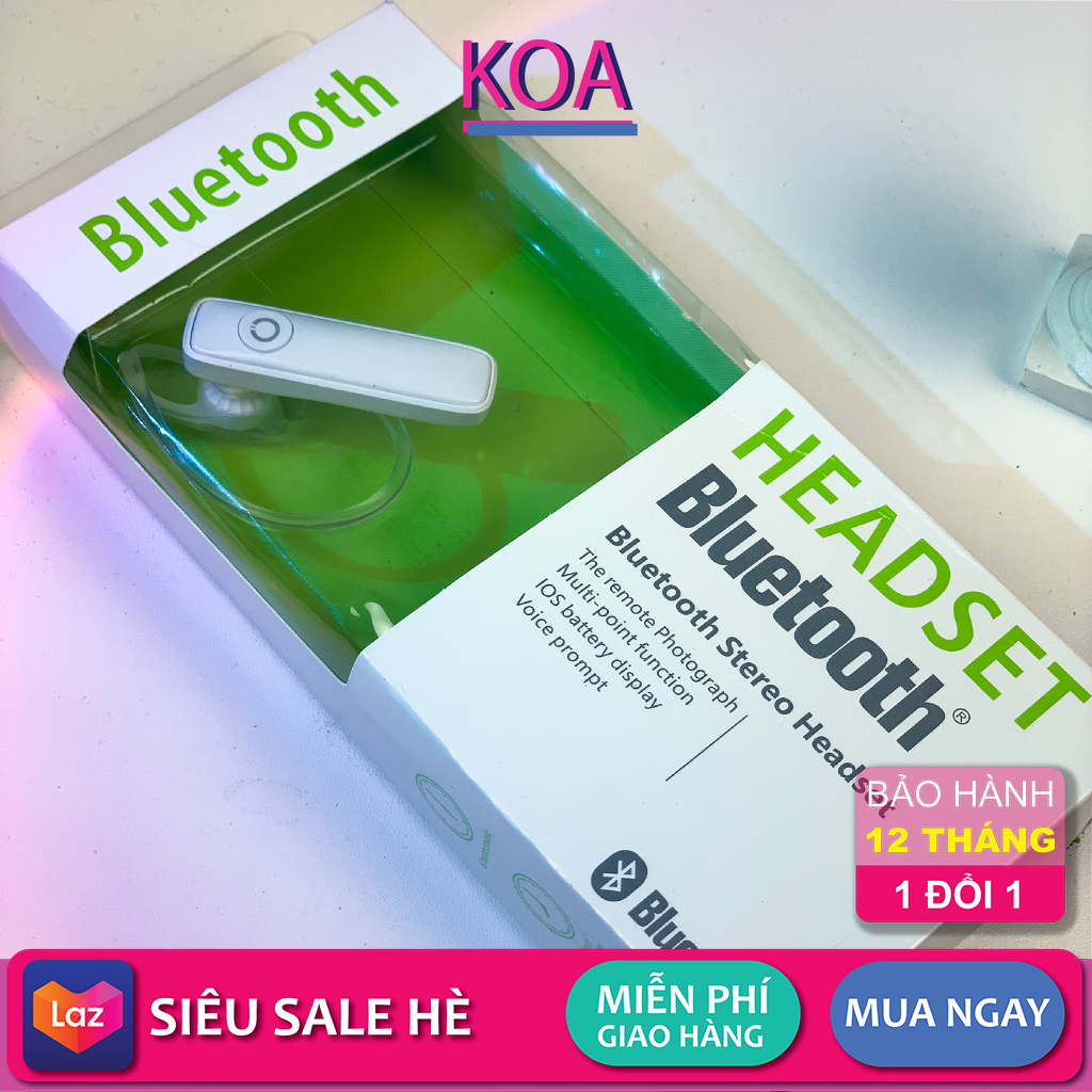 Tai nghe Bluetooth headset , tai nghe không dây chuyên nghe gọi đàm thoại khi đi xe máy , ô tô
