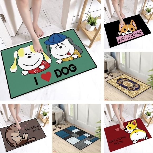 Thảm lau chân, thảm chùi chân 3d chống trơn trượt 40x60 cm