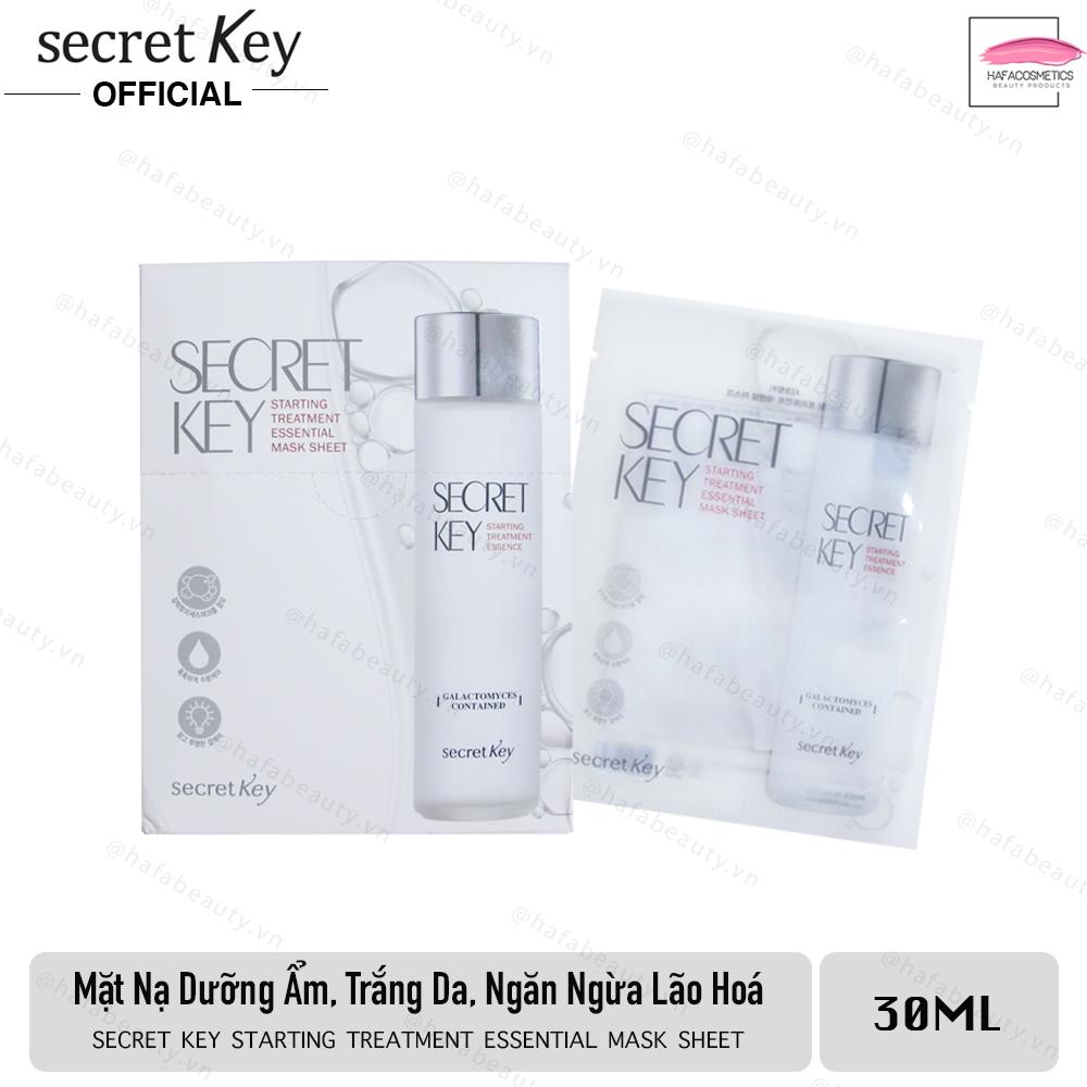 Mặt Nạ Dưỡng Trắng Da Chống Lão Hóa Cao Cấp Secret Key Starting Treatment Essential Mask Sheet 30g