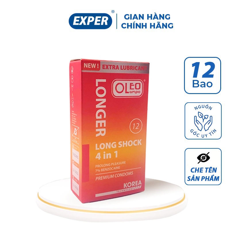 Bao cao su Oleo Lampo 4in1 chất lượng cao công nghệ Hàn Quốc