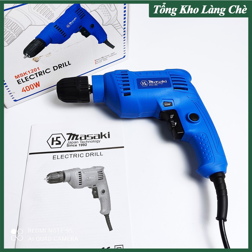 Máy Khoan Cầm Tay MASAKI - MSK1201 Máy Khoan Điện Bền Bỉ Bảo Hành Chính Hãng