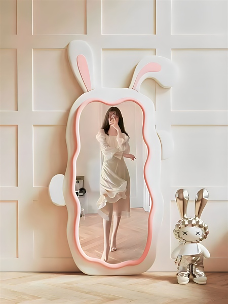 Gương Soi Toàn Thân Thỏ Xám Trắng