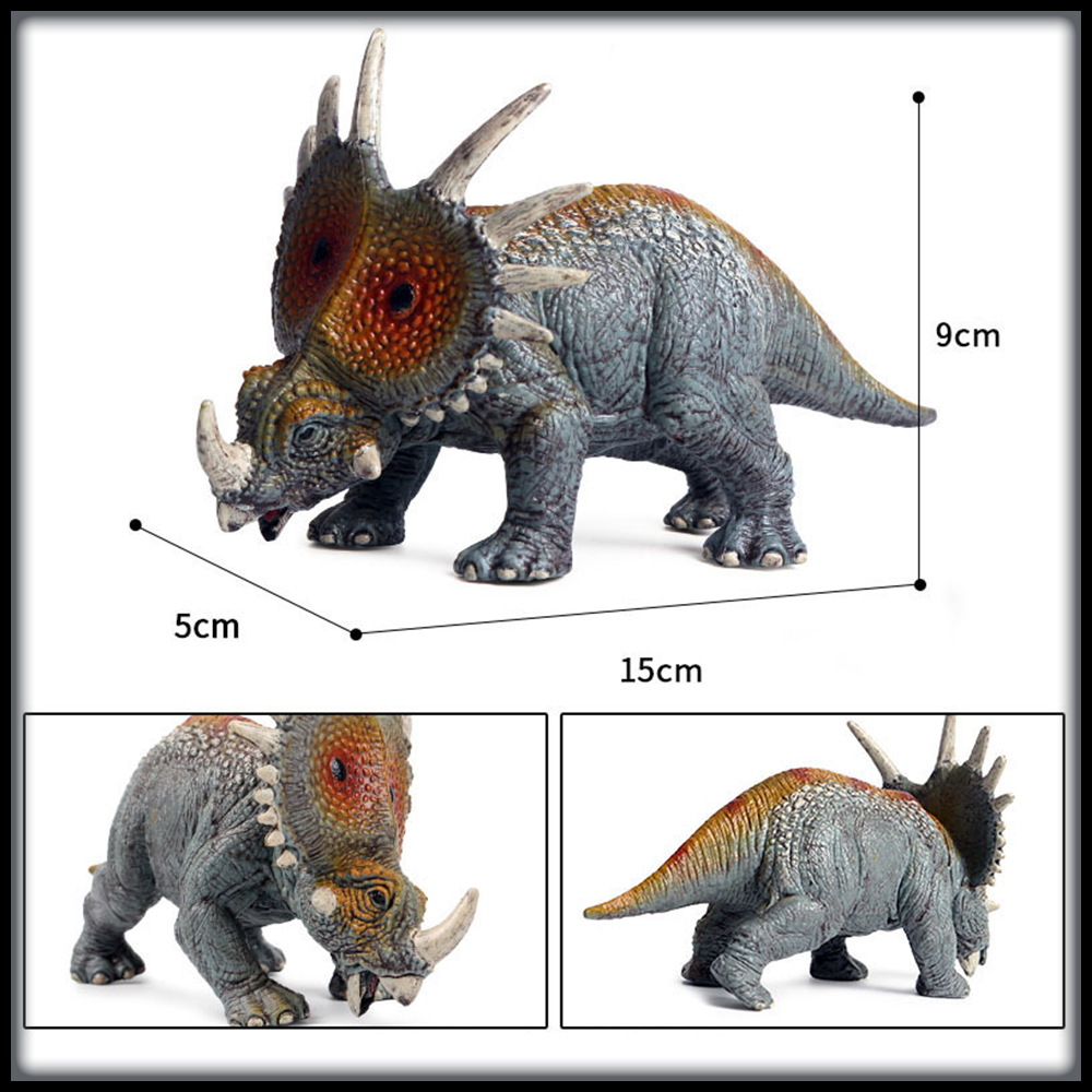 Mô hình trưng bày khủng long sừng Styracosaurus ăn cỏ - Đồ chơi cho bé