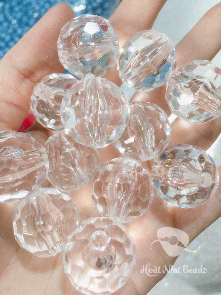 Banh làm rèm/nhựa giả pha lê/màn cửa/freeship/10mm đến 20mm các màu/100gr/giá rẻ nhựa Acrylic