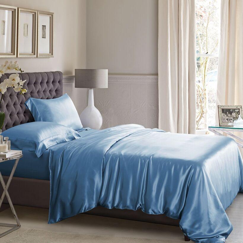 Bộ chăn ga gối phi lụa cao cấp 5 món lan pham bedding màu 76
