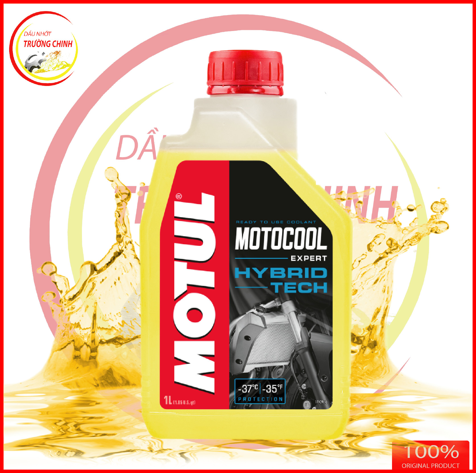 [HCM]Nước làm mát Motul vàng hàng nhập khẩu dung tích 1L