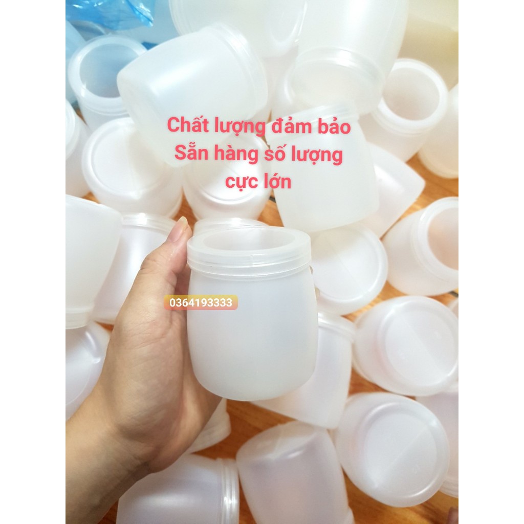 Set 10 lọ sữa chua nhựa 160ml Hũ nhựa làm sữa chua