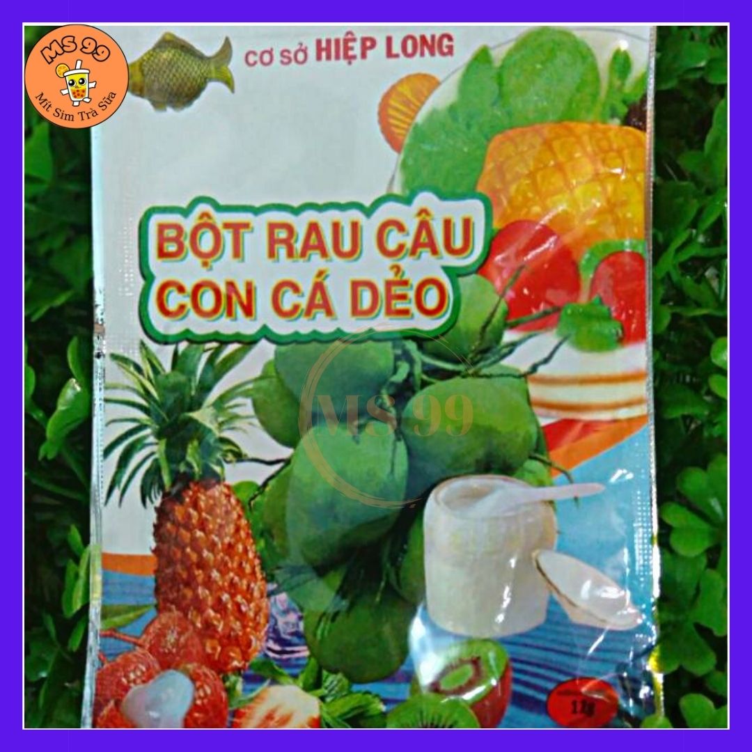 (MS 99) Bột rau câu dẻo lẻ 1 gói 12gr, nguyen lieu lam banh
