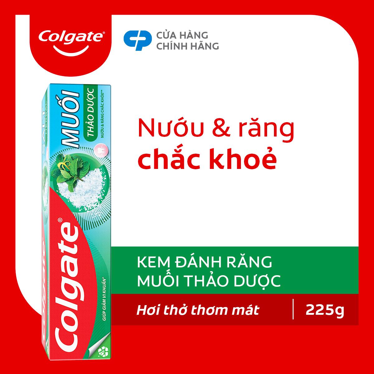  Kem đánh răng Colgate bảo vệ nướu Muối Thảo Dược Herbal Salt 225g 