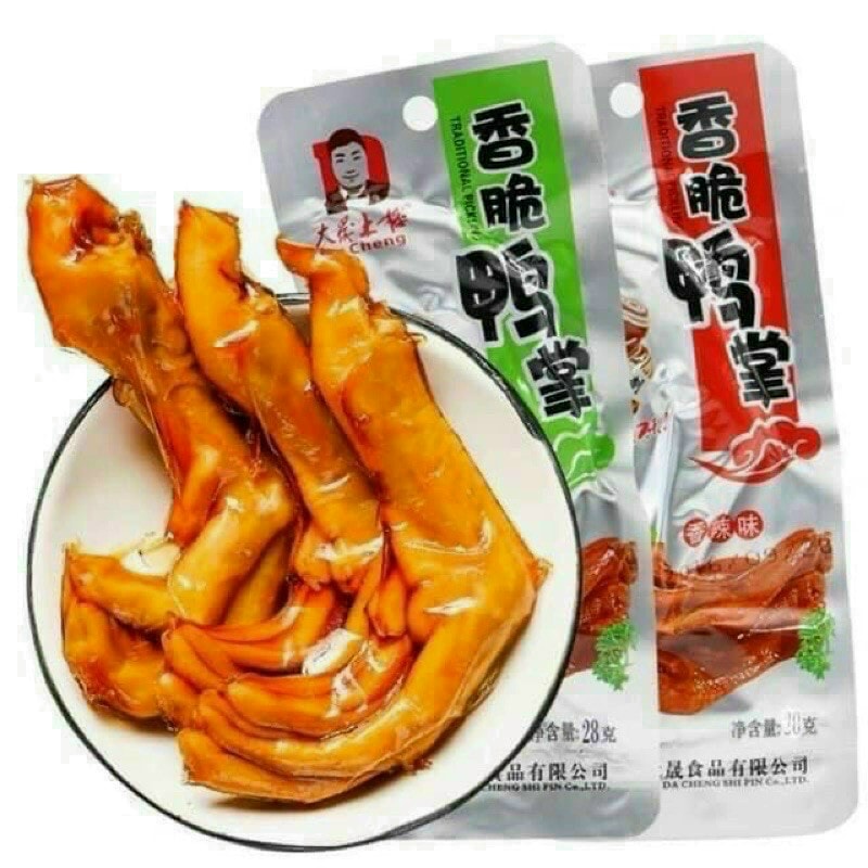 Bịch 30 chân vịt cay dacheng - Đồ ăn vặt cay Trung Quốc