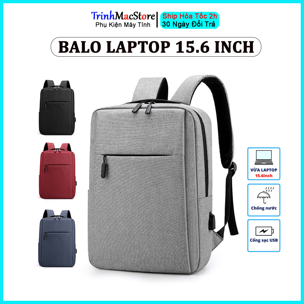 Balo laptop 15.6inch, cặp đựng laptop chống nước, balo thời trang công sở, cặp học sinh phù hơp đi học, đi làm, du lịch, đựng vừa máy tính 15.6inch