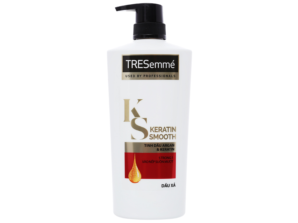 Dầu xả TRESemmé Keratin Smooth tinh dầu Argan 646ml