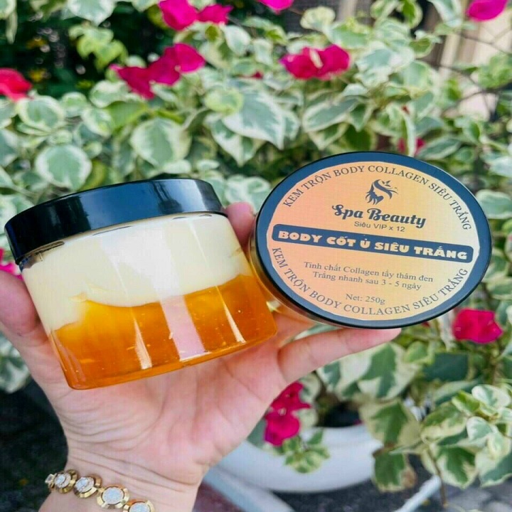 Cốt Thái Lan mix collagen ( 220 gram ), KEM BODY SIÊU TRẮNG NHANH AN TOÀN CHO MỌI LOIA5 DA, BẬT TÔNG NG