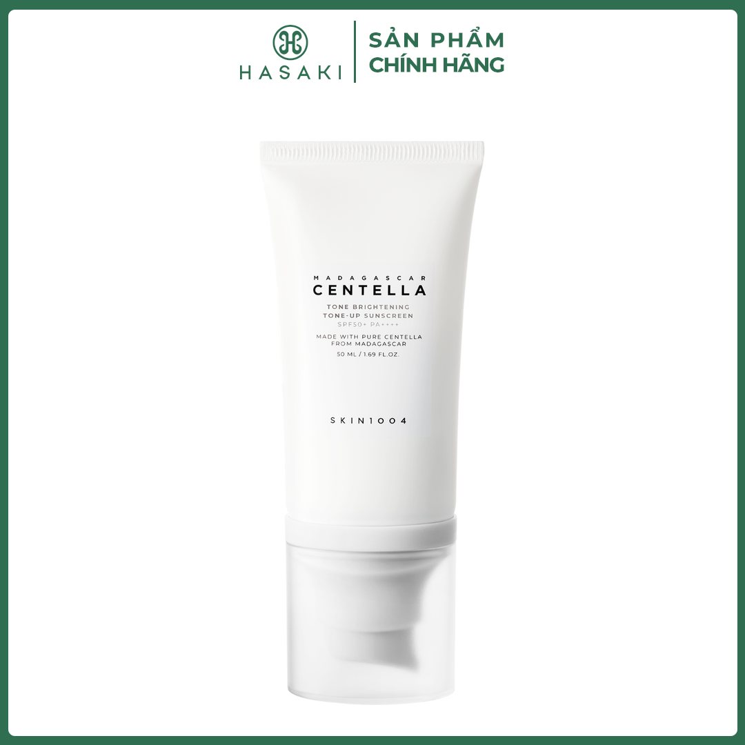 Kem Chống Nắng Skin1004 Nâng Tông Cho Da Nhạy Cảm SPF50+ 50ml Centella Tone Brightening Tone-up Sunscreen SPF50+ PA++++ Hasaki Sản Phẩm Chính Hãng