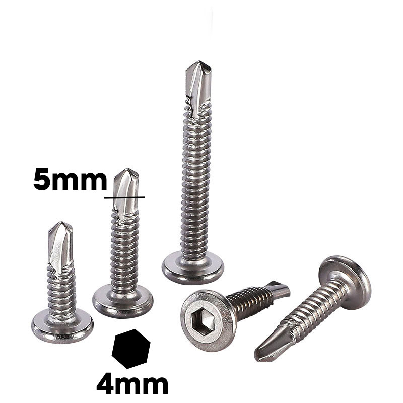 Set 50 vít thép inox 410 - đuôi chữ thập - Sản phẩm sử dụng cho khoan bắn vít bền chắc tay