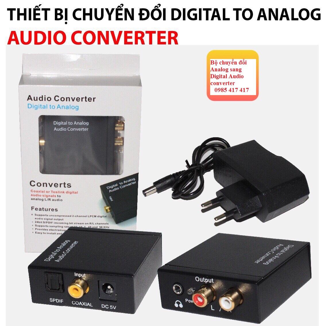 Bộ chuyển audio digital to analog converter -Bộ chuyển đổi quang sang AV