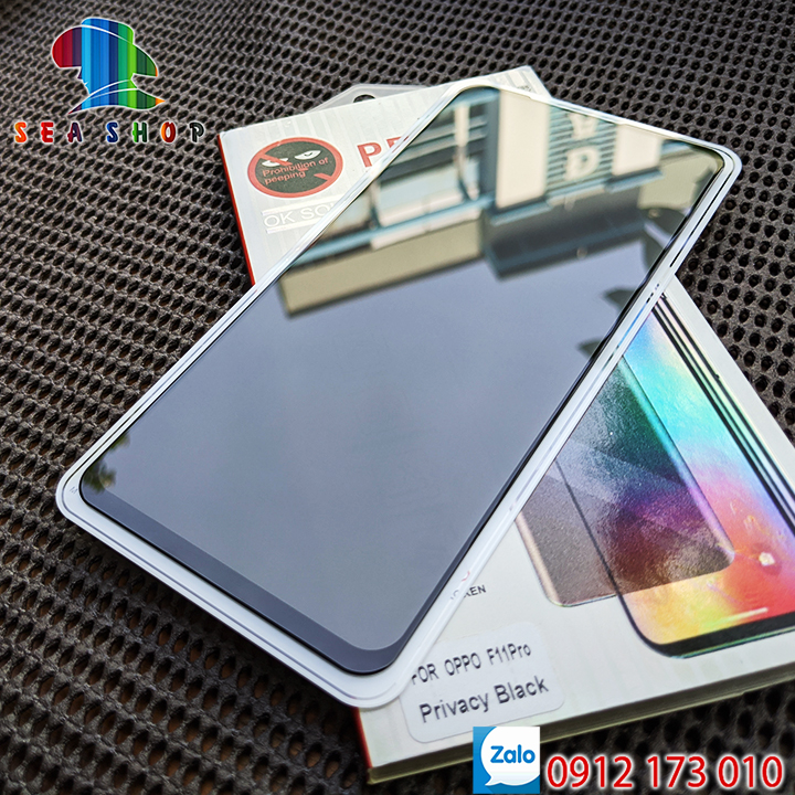 Kính chống nhìn trộm Vivo V15 full màn hình - Độ cứng 9H - Cảm ứng mượt mà