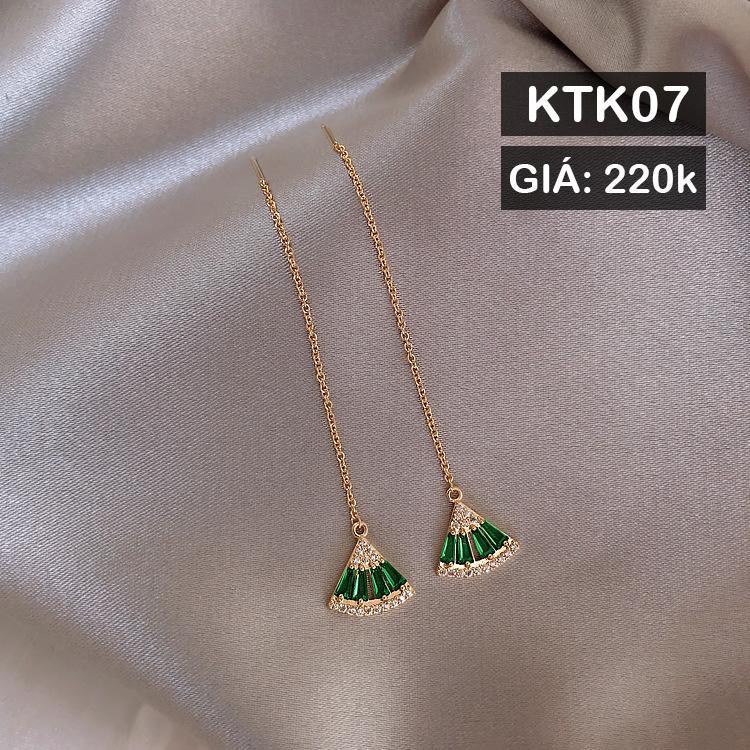 [SIÊU PHẨM] KHUYÊN TAI HÌNH QUẠT ĐIỆU ĐÀ NẠM ĐÁ KIM CƯƠNG ZIRCON - KHUYÊN TAI MỎNG VÀ NHẸ SANG TRỌNG - KHUYÊN TAI DÀI NỮ TÍNH BÁNH BÈO - KHUYÊN TAI THỜI TRANG PHONG CÁCH HÀN QUỐC - CAM KẾT CHẤT LƯỢNG TỐT ĐỘ BỀN CAO